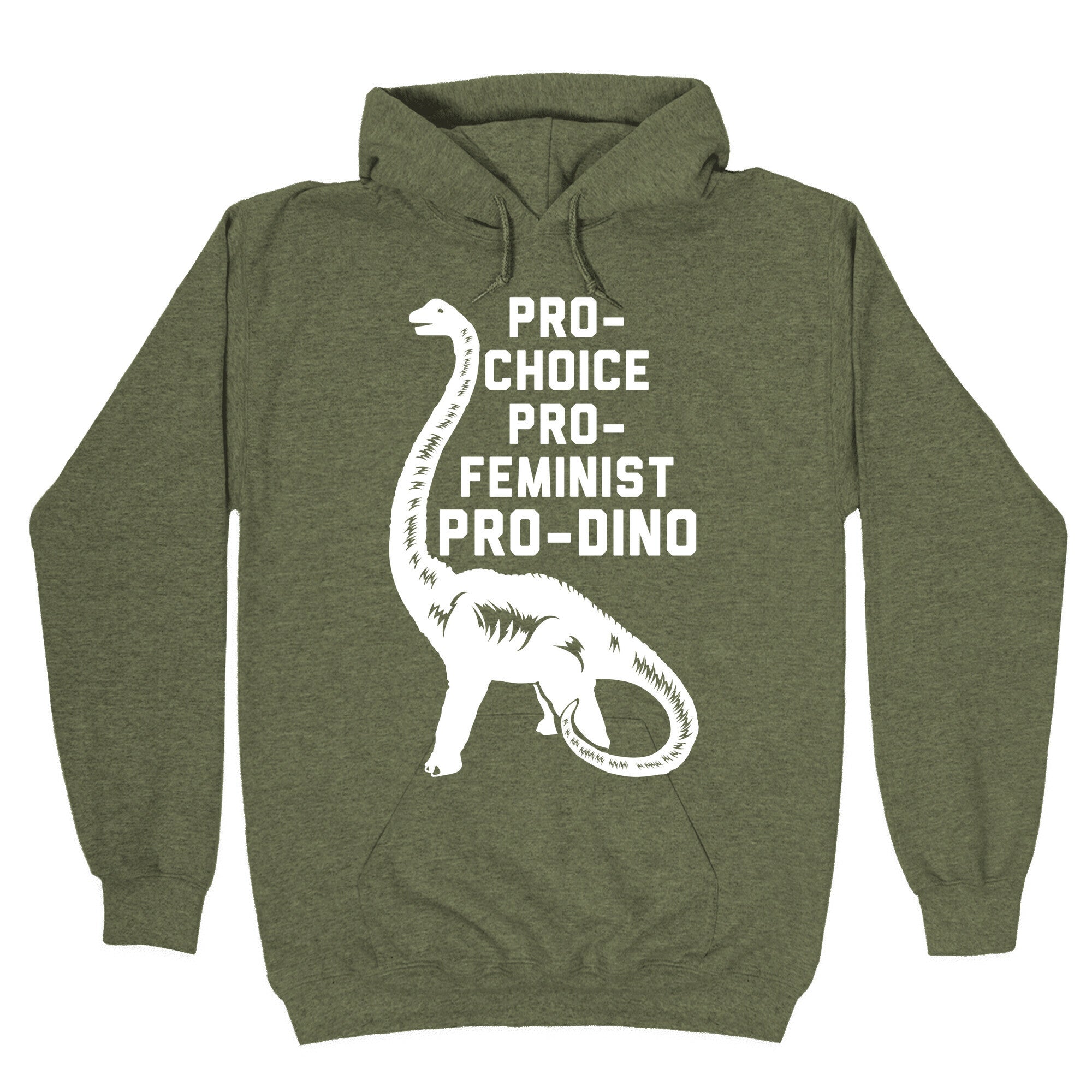 Pro-Choice Pro-Feminist Pro-Dino Hoodie